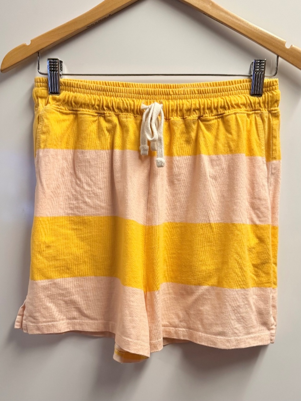 Sundry Striped Shorts Yellow Pink Cotton Size 2 Medium